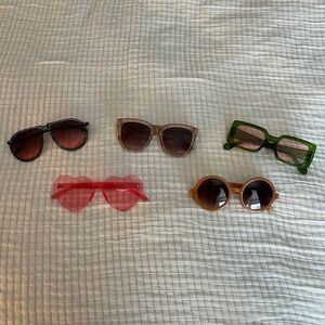 Bundle of Five Sunglasses Miscellaneous styles